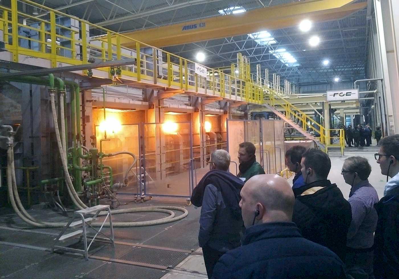 Werksbesichtigung Glasherstellung